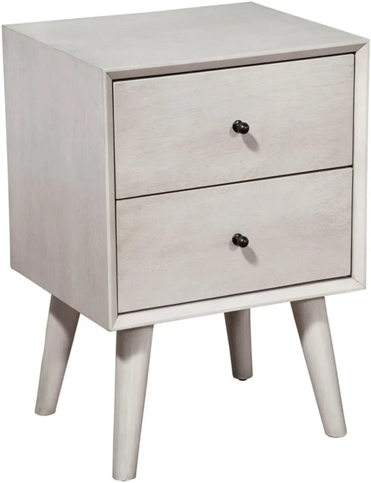 Alpine Furniture Flynn Nightstand, Gray