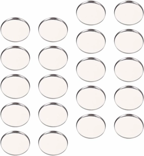 Angoily Metal Eyeshadow Storage Box 50pcs Empty Makeup Pans Circle Magnetic Palette