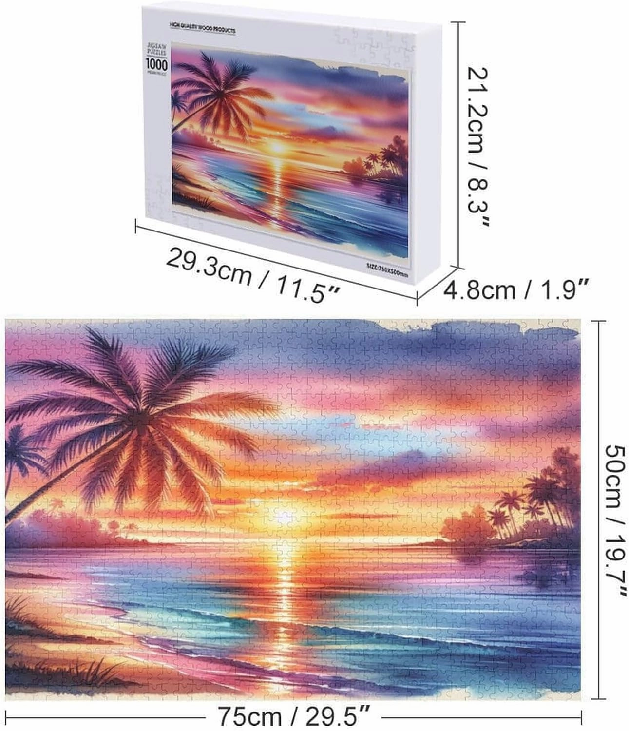 Anime Boy Jigsaw Puzzles 1000 Pieces Fish for Adults Fun Education Game Home Decoration Toy Intellectual Game Stress Relief Toy 1000pcs Gift for Women Men 29.5x19.7 Inch