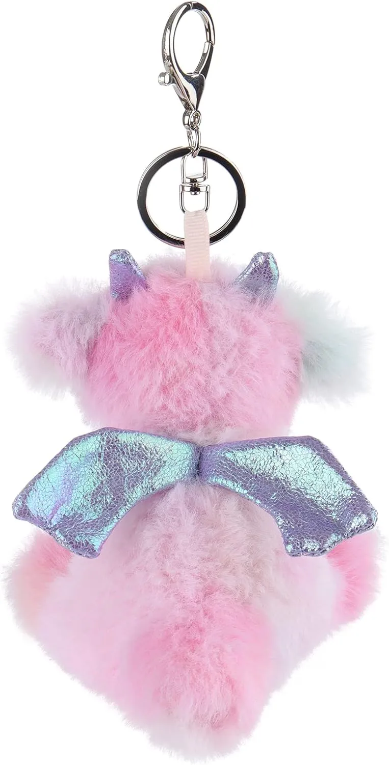 Apricot Lamb Cute Toys Plush Dragon Dinosaur Stuffed Animal Soft Keychain for Kids Bag, Purse, Backpack, Handbag (5 Inches) …