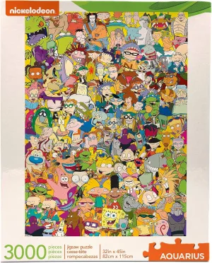 Aquarius Nickelodeon 90s Puzzle (3000 Piece Jigsaw Puzzle) - Officially Licensed Nickelodeon Merchandise & Collectibles - Glare Free - Precision Fit - 32 x 45 Inches