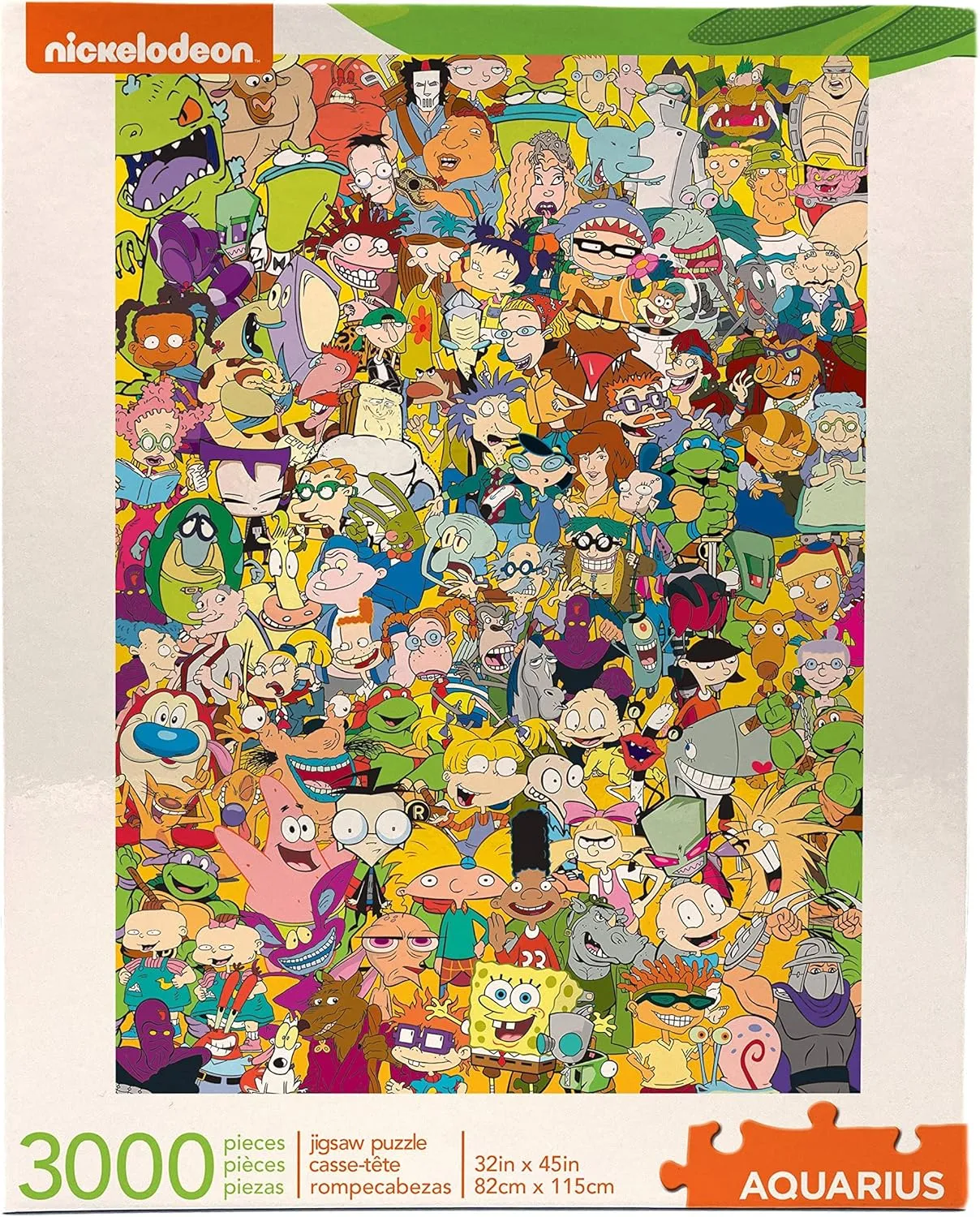 Aquarius Nickelodeon 90s Puzzle (3000 Piece Jigsaw Puzzle) - Officially Licensed Nickelodeon Merchandise & Collectibles - Glare Free - Precision Fit - 32 x 45 Inches