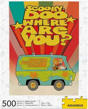 AQUARIUS Scooby Doo Puzzle (500 Piece Jigsaw Puzzle) - Officially Licensed Scooby Doo Merchandise & Collectibles - Glare Free - Precision Fit - 14 x 19 Inches