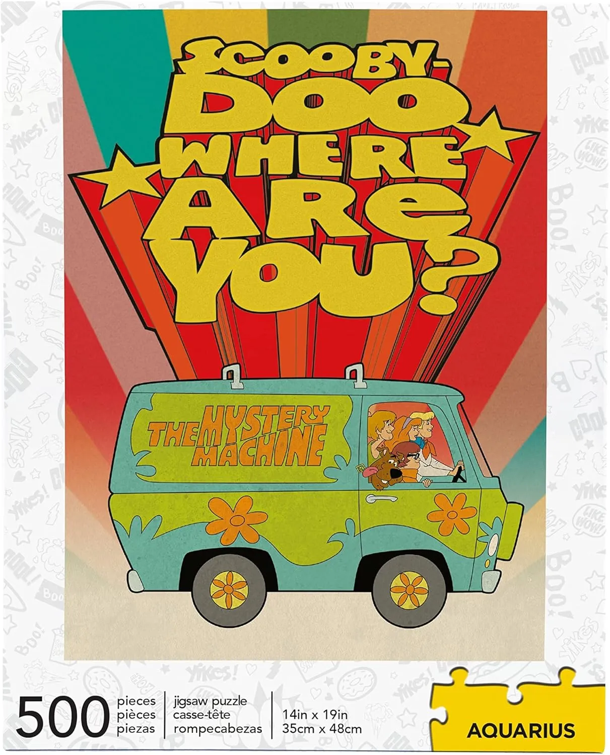 AQUARIUS Scooby Doo Puzzle (500 Piece Jigsaw Puzzle) - Officially Licensed Scooby Doo Merchandise & Collectibles - Glare Free - Precision Fit - 14 x 19 Inches