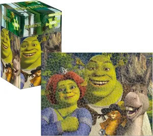 AQUARIUS Shrek 500pc Puzzle (500 Piece Jigsaw Puzzle) - Glare Free - Precision Fit - Officially Licensed Shrek Merchandise & Collectibles - 14x19 Inches