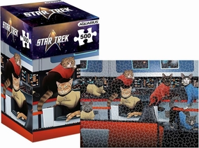 AQUARIUS Star Trek Cats 500pc Puzzle (500 Piece Jigsaw Puzzle) - Glare Free - Precision Fit - Officially Licensed Star Trek Merchandise & Collectibles - 14x19 Inches