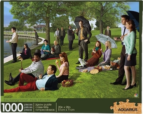AQUARIUS The Office Sunday Afternoon Puzzle (1000 Piece Jigsaw Puzzle) - Glare Free - Precision Fit - Officially Licensed The Office Merchandise & Collectibles - 20x28 In