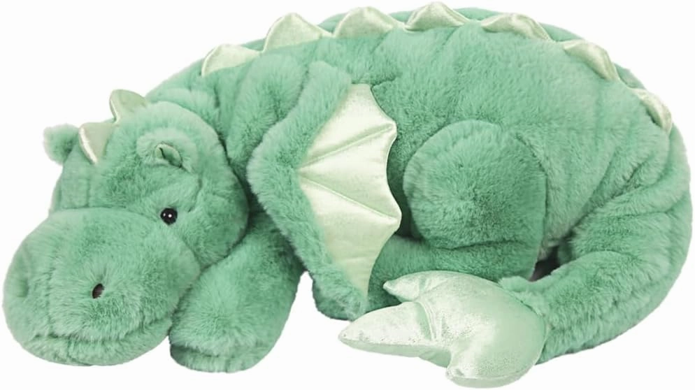 ARELUX Large 37in Cute Dragon Stuffed Animals Plush Toy,Soft Green Pterosaur Plushie Giant Fuzzy Dinosaur Pillow Plushies with Wings Cuddly for Friends Family Member