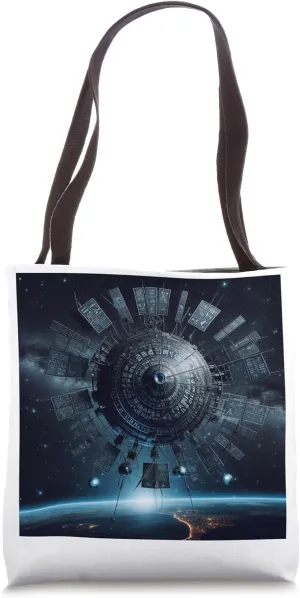 Ask Me About The Black Knight Satellite Ancient UFO Tote Bag
