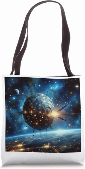 Ask Me About The Black Knight Satellite Ancient UFO Tote Bag