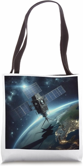 Ask Me About The Black Knight Satellite Ancient UFO Tote Bag