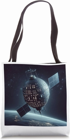 Ask Me About The Black Knight Satellite Ancient UFO Tote Bag