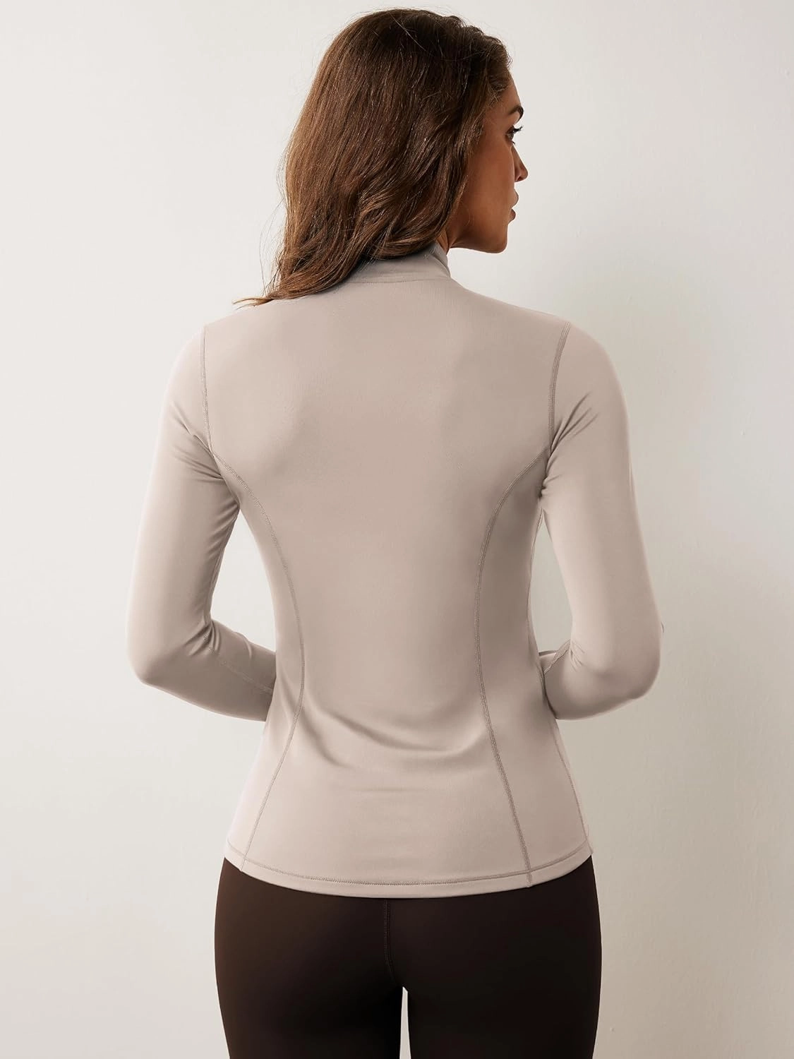 AVGO Womens Workout Jacket Lightweight Zip Up Athletic Running Jackets Long Sleeve Gym Yoga Top with Thumb Holes