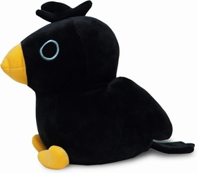 Avocatt Black Crow Plushie Toy - 10 Inches Stuffed Raven Animal Plush - Plushy and Squishy Raven with Soft Fabric and Stuffing - Cute Toy Gift for Boys and Girls