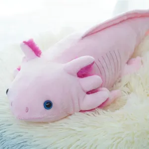 Axolotl Plush Toy, Axolotl Stuffed Animal,Soft Axolotl gifts Toys,Cute Salamander Plush,Salamander Plush Toy Gift for Kids and Adults - 31 Inch, pink
