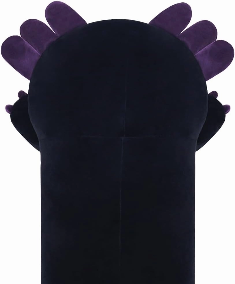 Axolotl Plush Toy 43.3' Long Axolotl Stuffed Animal Gift for Family, Friends and Children Dark Purple