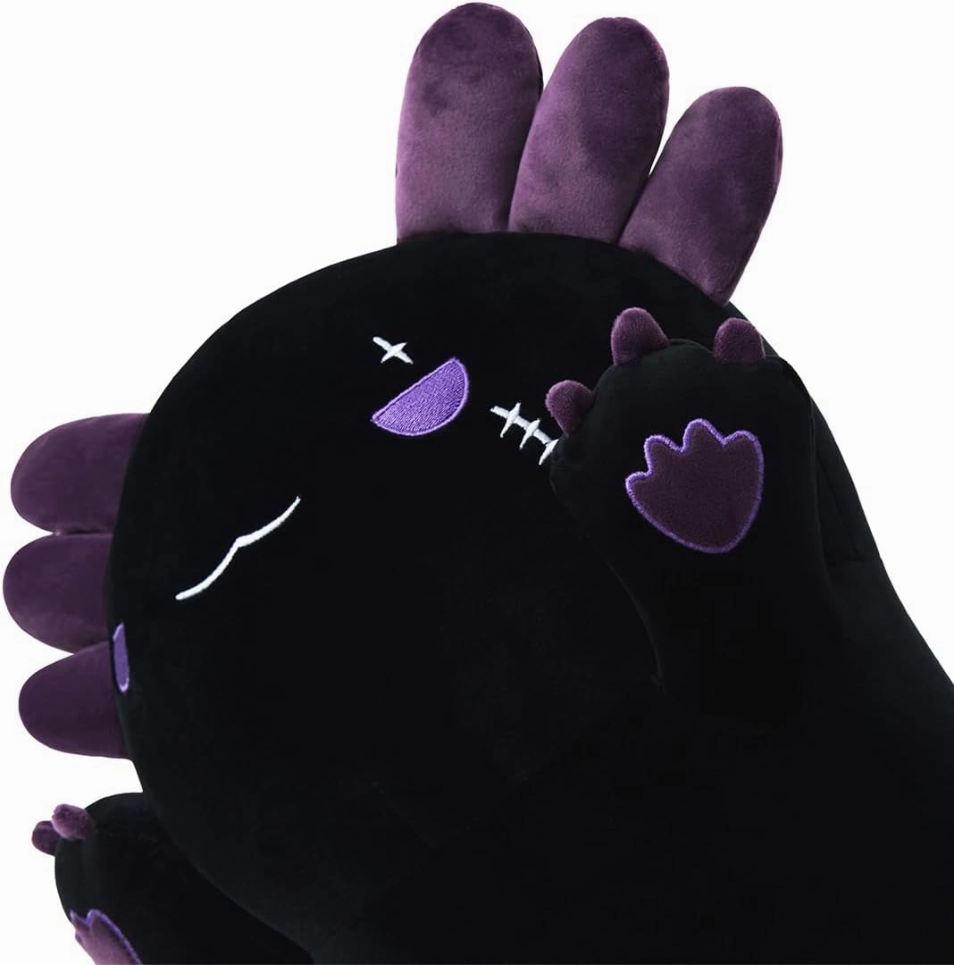 Axolotl Plush Toy 43.3' Long Axolotl Stuffed Animal Gift for Family, Friends and Children Dark Purple
