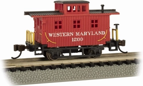 Bachmann Trains - Old-TIME Bobber Caboose - Western Maryland® #1200 - N Scale