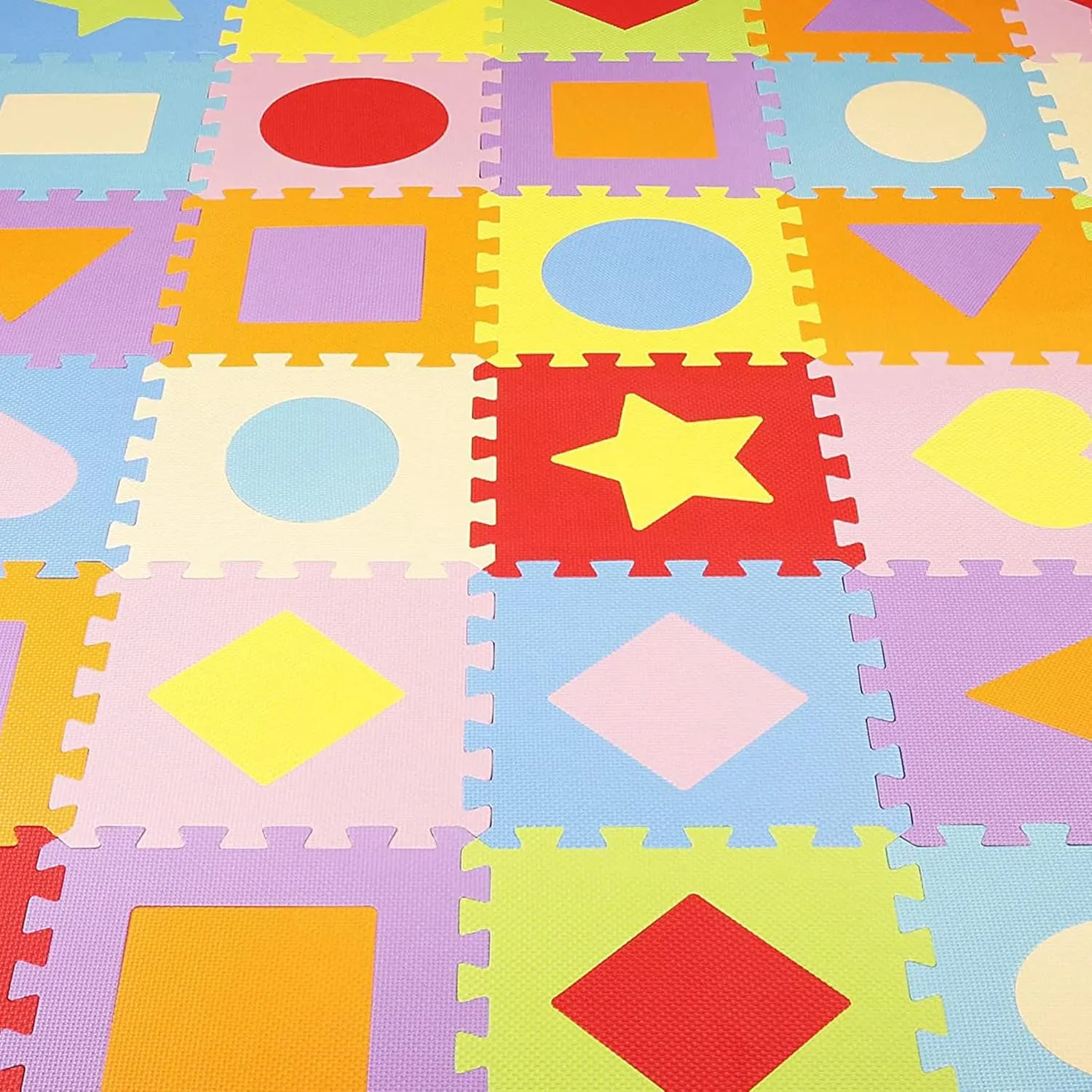 BalanceFrom Kid's Puzzle Exercise Play Mat with EVA Foam Interlocking Tiles