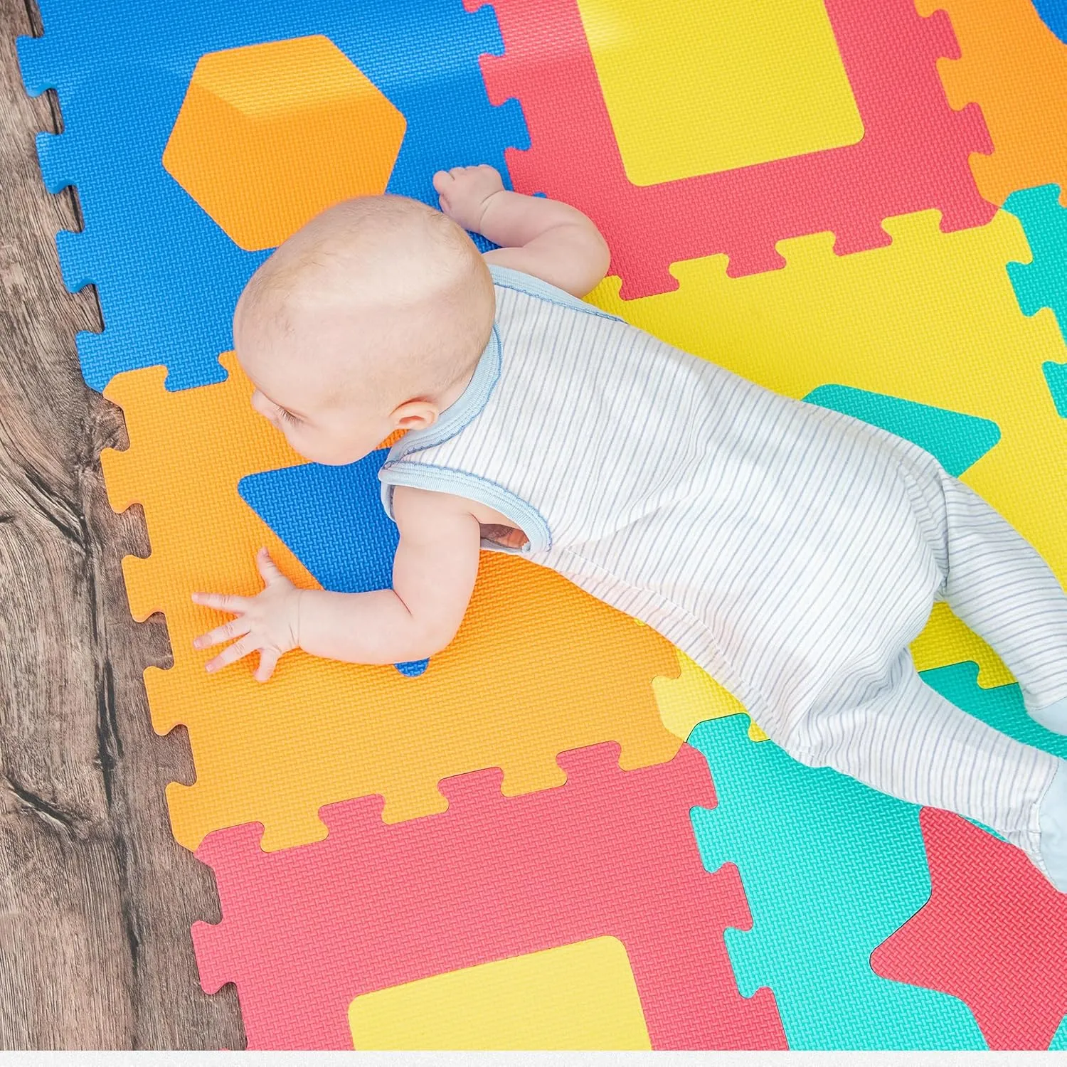 BalanceFrom Kid's Puzzle Exercise Play Mat with EVA Foam Interlocking Tiles