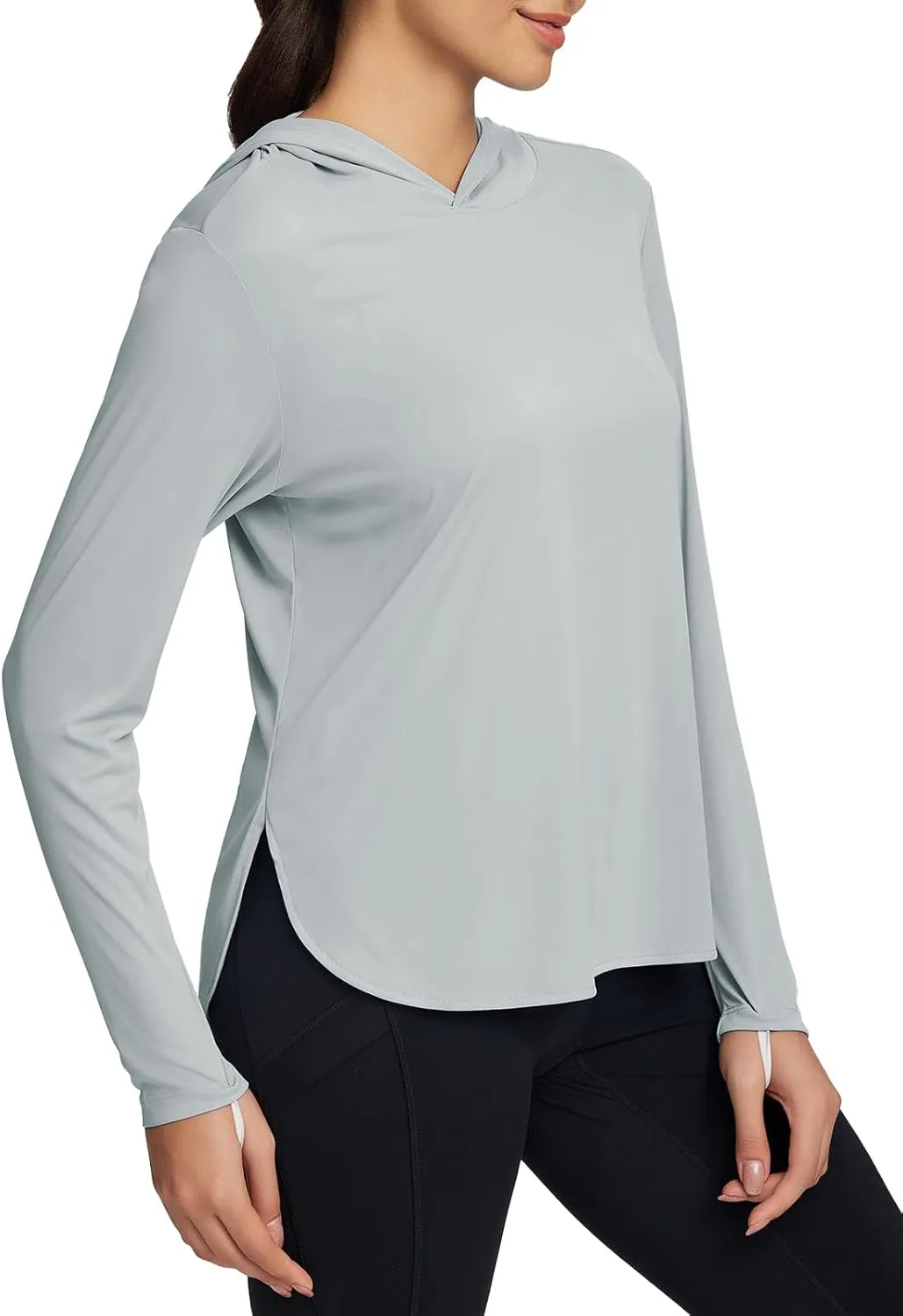 baleaf Women's UPF 50  Sun Shirt with Hoodie SPF Long Sleeve UV Protection Clothing Hiking Fishing Outdoor Lightweight