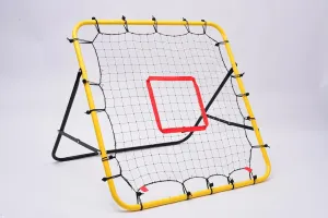 Baseball and Softball Rebounder Net for Pitching and Fielding Training, 3.3 × 3.3FT Baseball net with Target，Adjustable Height