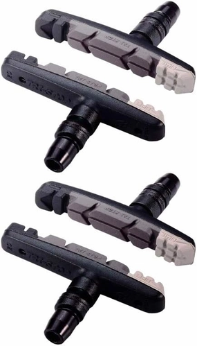 BBS-16 TriStop Bike Brake Shoes, Compatible with V-Brake Systems, 2 Pairs (4 Pieces)