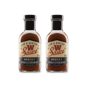 Bear and Burtons W Sauce | Distinctive Worcestershire Sauce Blend | Perfect for Steaks, Dressings & Marinades | 12 Oz - Pack of 2