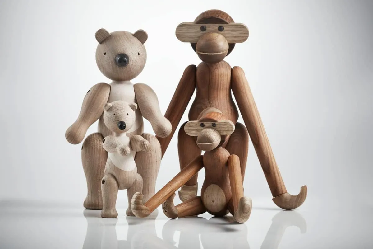 Bear Small Oak/Maple H 5.7 in