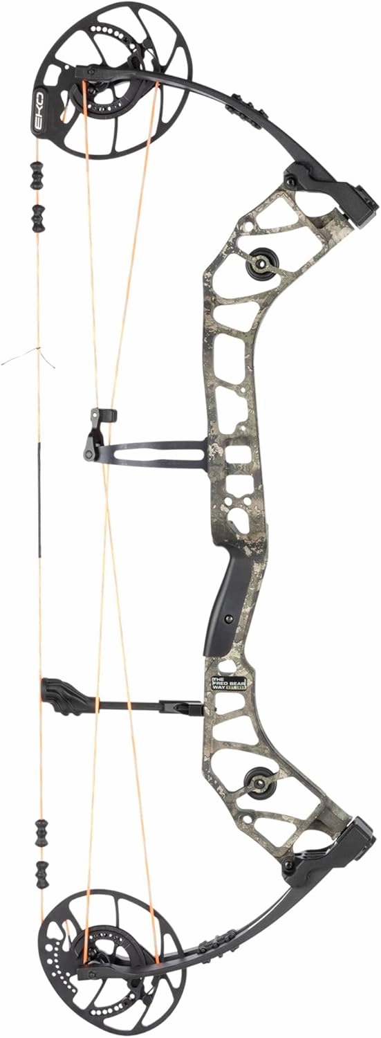 Bear Archery Escalate Adult Compound Bow Package, 26”- 30” Draw Length, 45-60 and 55-70 Lbs Draw Weight, Up to 339 FPS, Made in USA, Limited Life-Time Warranty