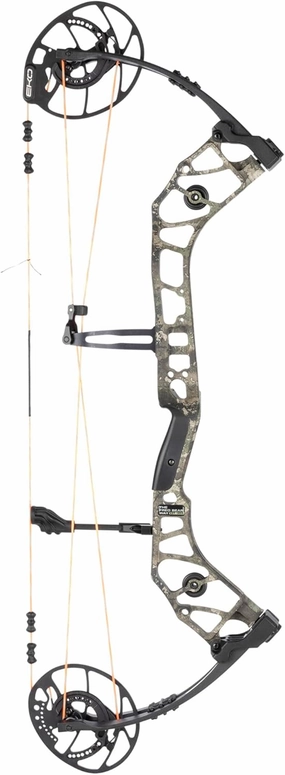 Bear Archery Escalate Adult Compound Bow Package, 26”- 30” Draw Length, 45-60 and 55-70 Lbs Draw Weight, Up to 339 FPS, Made in USA, Limited Life-Time Warranty