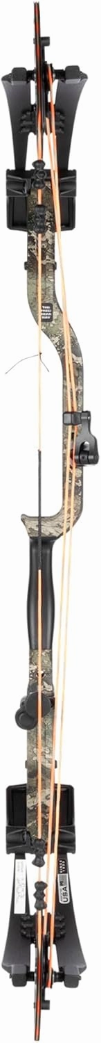 Bear Archery Escalate Adult Compound Bow Package, 26”- 30” Draw Length, 45-60 and 55-70 Lbs Draw Weight, Up to 339 FPS, Made in USA, Limited Life-Time Warranty