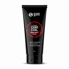 Bear;do Activated Charcoal Peel Off Mask for Men, 50g | Charcoal Face Mask for Glowing Skin | Detoxing Facial Kit for Men | Peel Off Mask Men For Oily & Dirt free skin