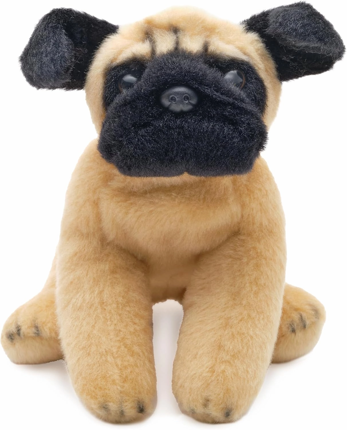 Bearington Lil' Pugsly Small Plush Pug Stuffed Animal Puppy Dog, 6 inch