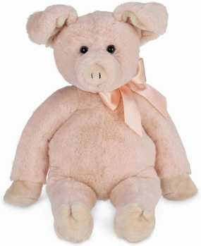 Bearington Piggy Plush Pig Stuffed Animal, 16 inches - Pig Plush Toy