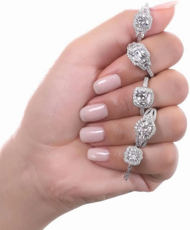 BERRICLE Sterling Silver 3-Stone Wedding Engagement Rings 1.25 Carat Round Cut Cubic Zirconia CZ Ring for Women, Rhodium Plated Size 4-10