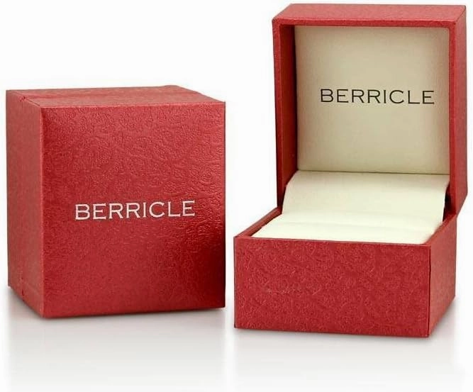 BERRICLE Sterling Silver 3-Stone Wedding Engagement Rings 1.25 Carat Round Cut Cubic Zirconia CZ Ring for Women, Rhodium Plated Size 4-10