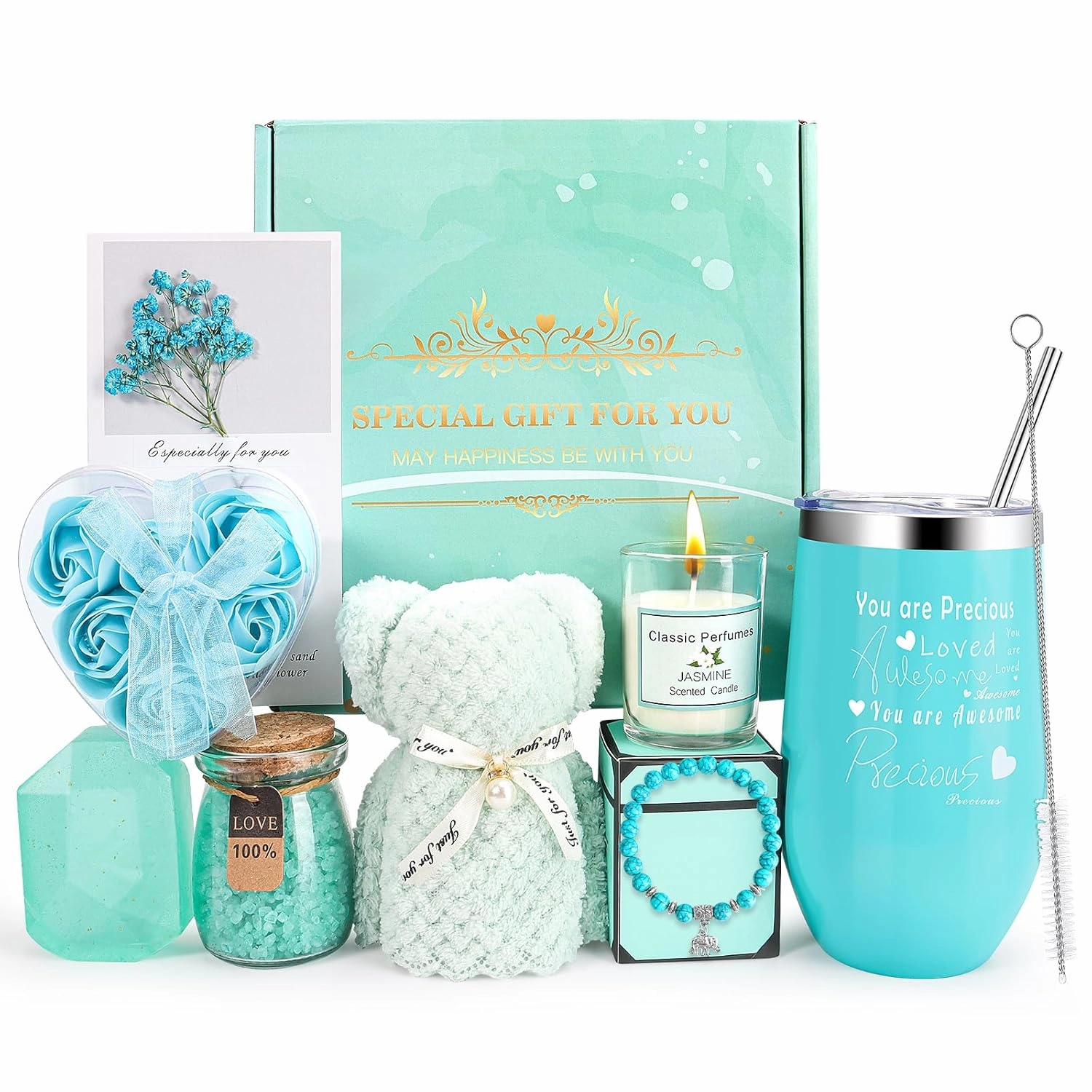 Birthday Gifts for Women, Gifts for Women Mom, Wife, Girlfriend, Sister, Friends, Her, Relaxing Spa Gifts Basket Self Care Gifts For Women Christmas