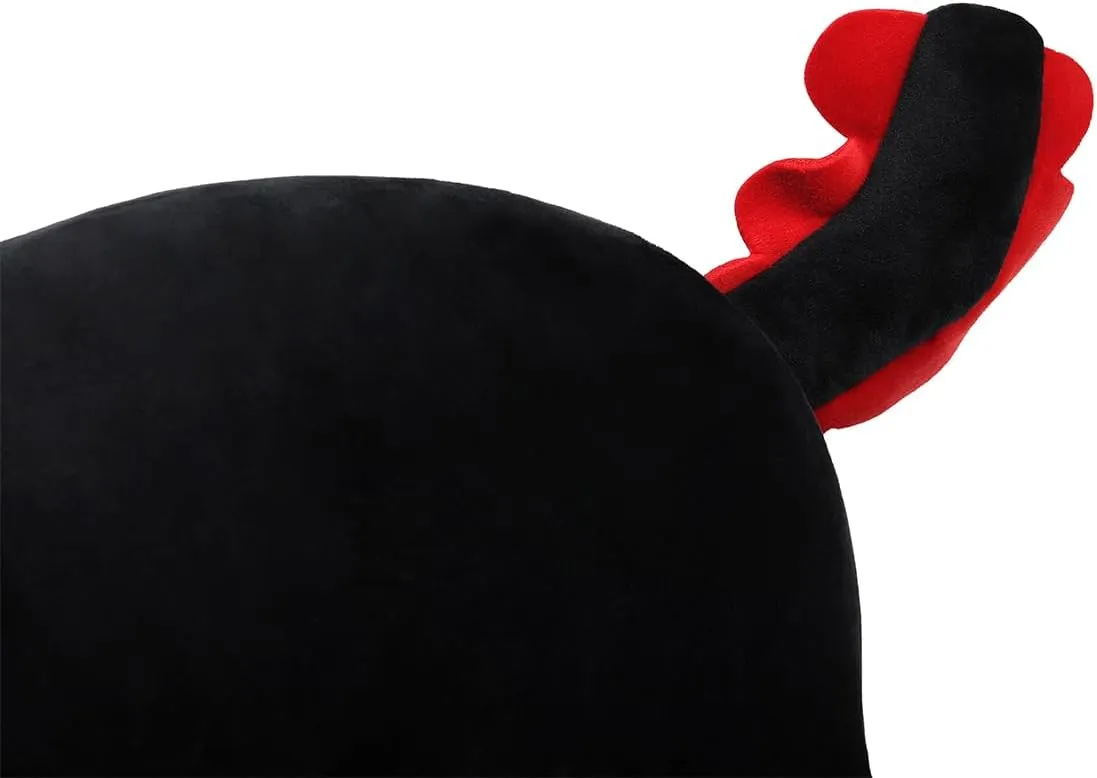 Black Axolotl Plush Pillow Cute and Soft Axolotl Stuffed Animal Kawaii Plushie Toy Great Gift for Kids, 12"