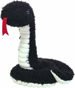 Black Plush Snake Stuffed Animal Toy, Soft Cuddly Plushie Hugger Toy for Boys & Girls, Gifts for Kids or Girlfriend, 17 Inches