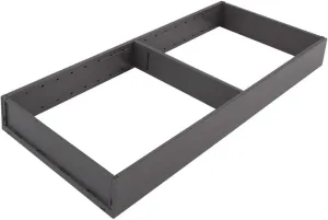 Blum AMBIA-LINE Drawer Frame Wide NL500 mm Steel, Grey Matte, oriongrau