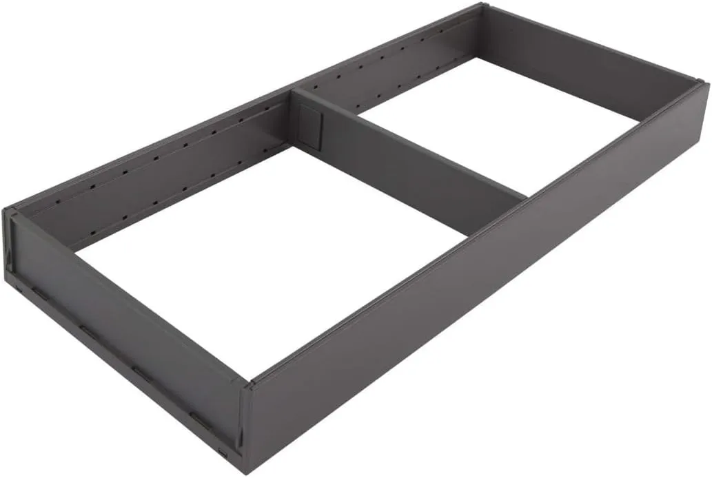 Blum AMBIA-LINE Drawer Frame Wide NL500 mm Steel, Grey Matte, oriongrau