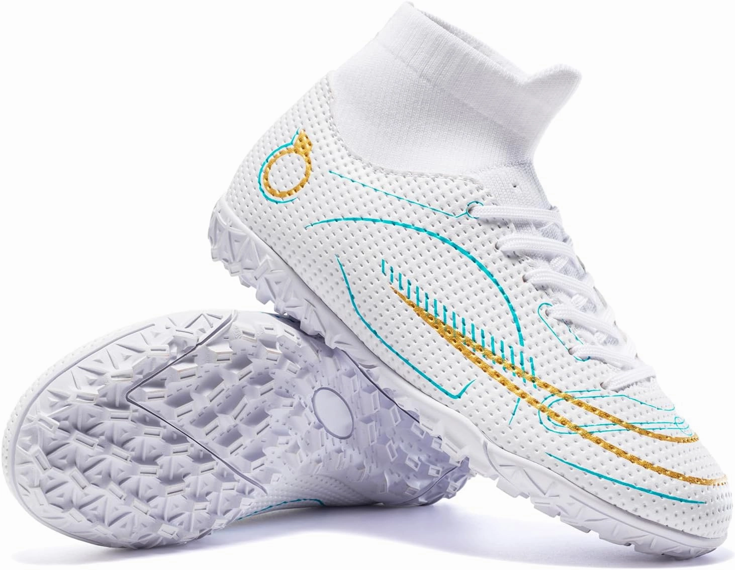 Boys Girls Indoor Soccer Shoes Kids Football Trainning Shoes Athletic Soccer Cleats Turf Shoes