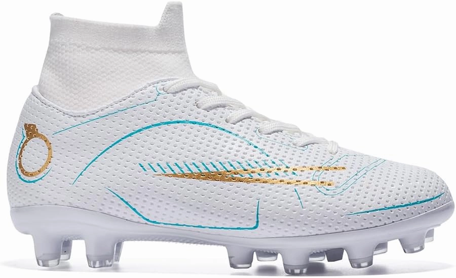 breooes Boys Soccer Cleats Kids Footaball Cleats Outdoor Trainning Soccer Shoes Athletic Girls Football Shoes