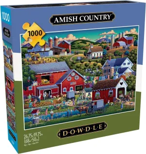 Buffalo Games - Dowdle - Amish Country - 1000 Piece Jigsaw Puzzle for Adults -Challenging Puzzle Perfect for Game Nights - Finished Size is 26.75 x 19.75
