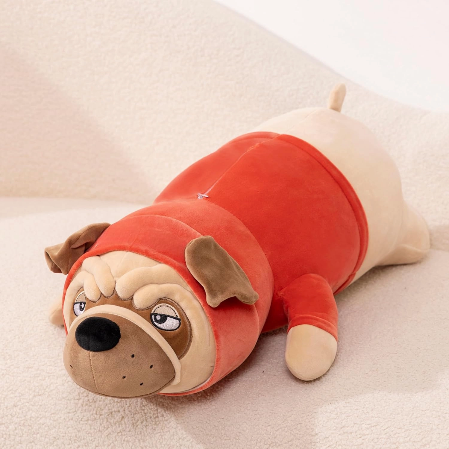 Bulldog Soft Stuffed Animal, Squishy Plush Toy, for Anxiety, Emotional Support, for Kids, Girl, Adults, Girlfriend, Birthday Gift, Bed & Room Décor (14 Inch)