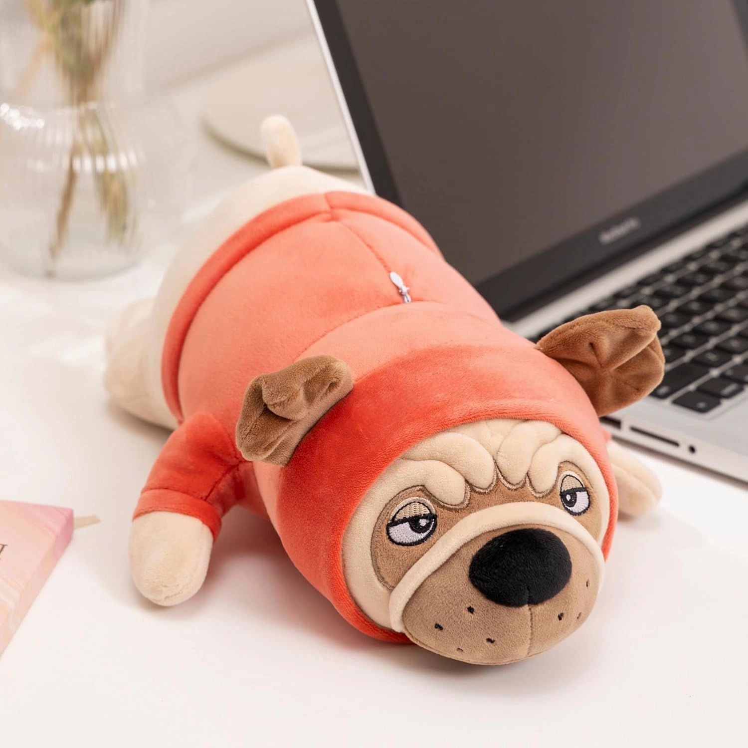 Bulldog Soft Stuffed Animal, Squishy Plush Toy, for Anxiety, Emotional Support, for Kids, Girl, Adults, Girlfriend, Birthday Gift, Bed & Room Décor (14 Inch)