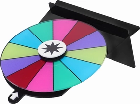 Cabilock Rotating Game Wheel Stand Editable Prize Wheel for Parties Birthdays and Events Slots Carnival Toy