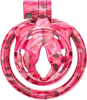 Camouflage Inverted Concave Men's Honeycomb Breathable Protection Cage with 4 Fixed Arc Rings (43mm/46mm/49mm/51mm) (WX-1M)