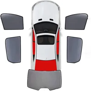 Car Side Window Sunshade for Suzuki Vitra 2014-2019,High Elastic Material Front Rear Sun Shade Cover UV Protecti Breathable Sun Visor Privacy Protection,F